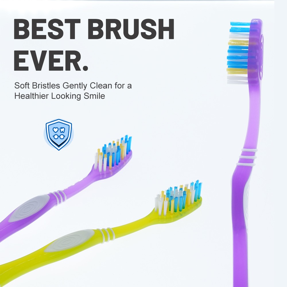 Customized Soft Toothbrush Spiral Bristle with Independent Packaging for Adult