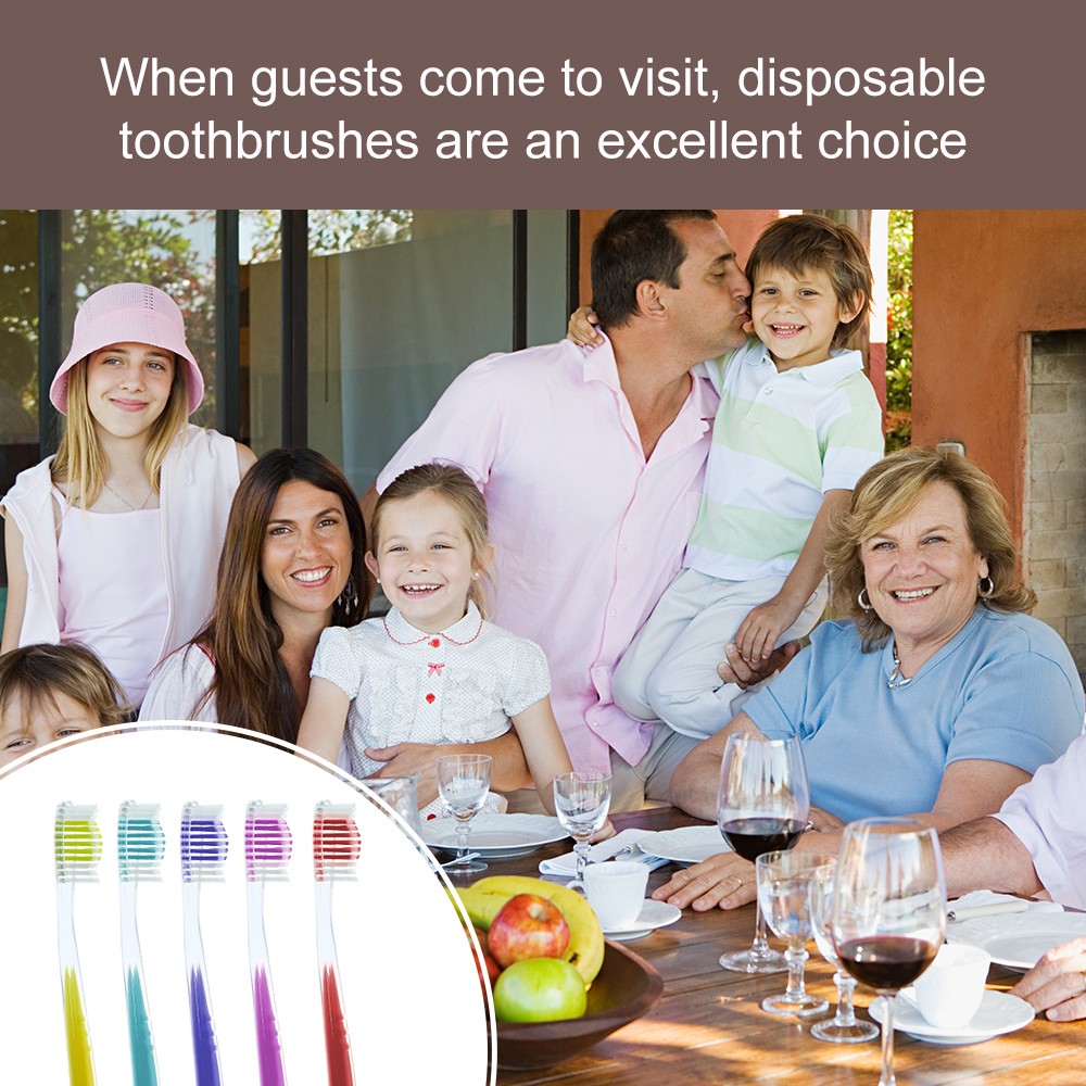 High Quality Crystal Transparent Handle Toothbrush Custom Logo Oral Care Manual Adult Toothbrush
