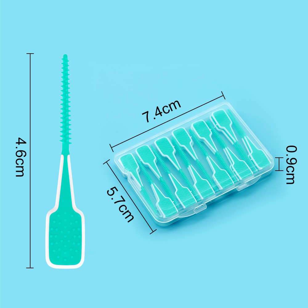 Customized Logo Disposable Dental Cleaning Interdental Brush Toothpick