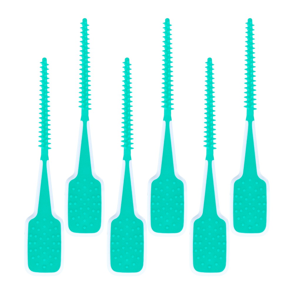 Customized Logo Disposable Dental Cleaning Interdental Brush Toothpick