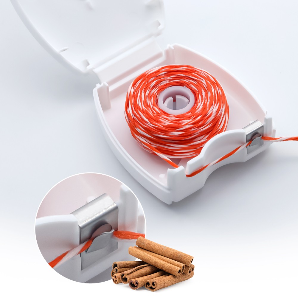 Premium Waxed Dental Floss Rolls Strong Nylon Floss for Sensitive Teeth