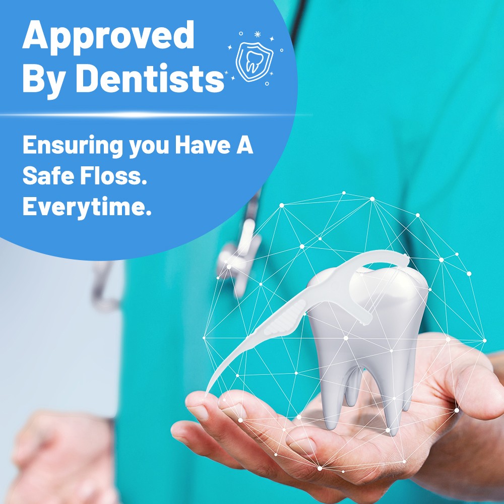 High-Durability Dental Floss Sticks Individually Wrapped Oral Hygiene Travel Essentials