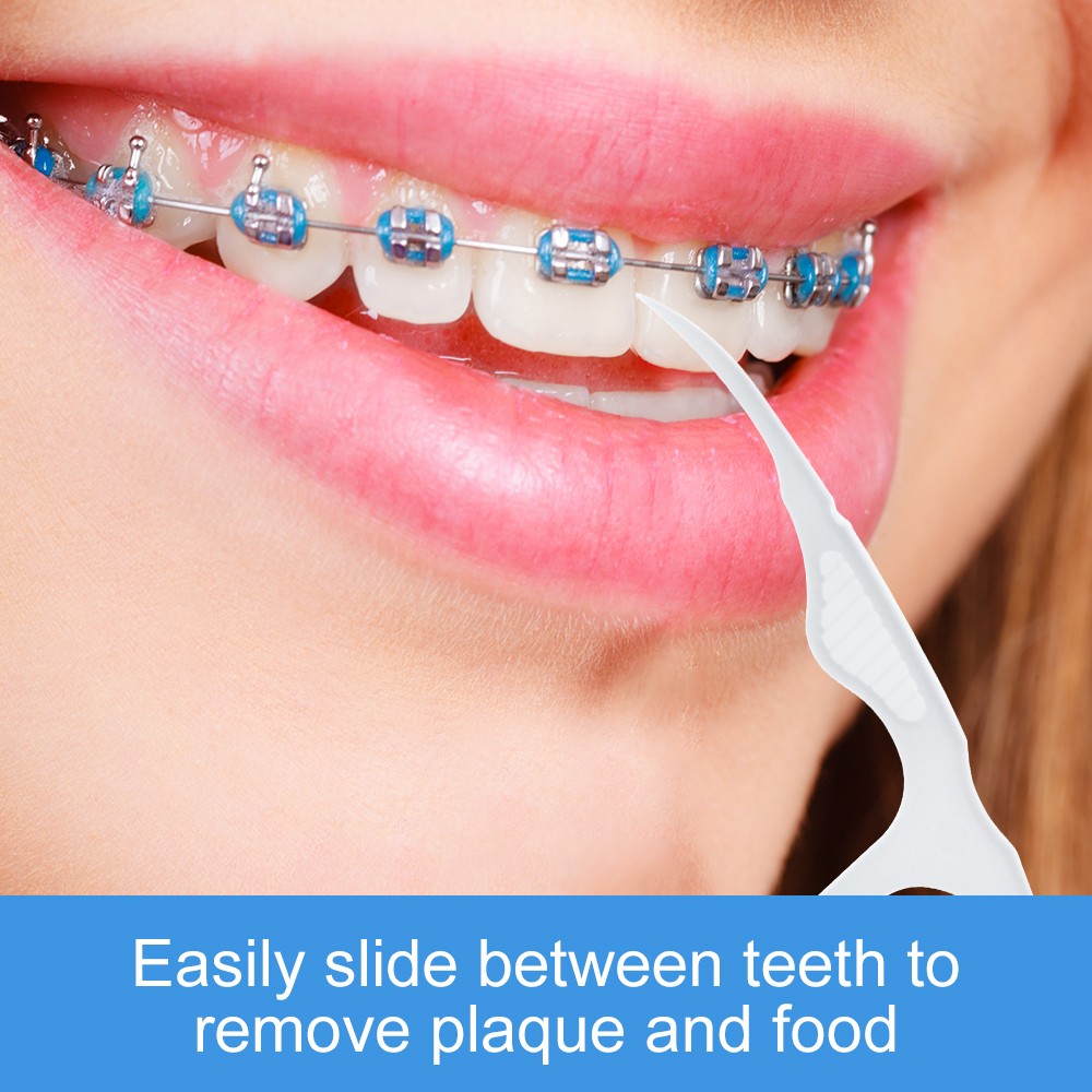 High-Durability Dental Floss Sticks Individually Wrapped Oral Hygiene Travel Essentials