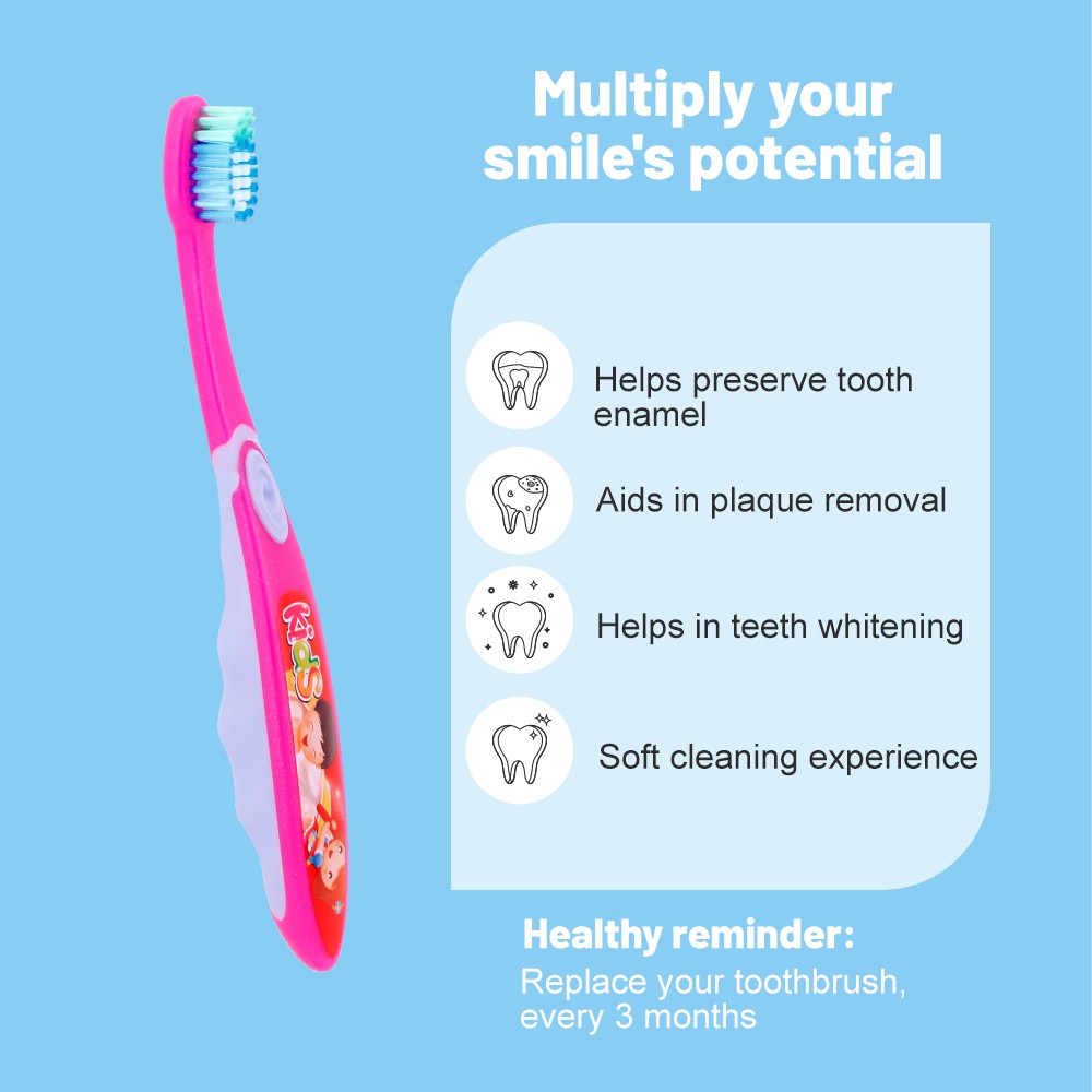 Wholesale Latest Design Carton Print Toothbrush for Children Soft Bristle Toothbrushes Manufacturer