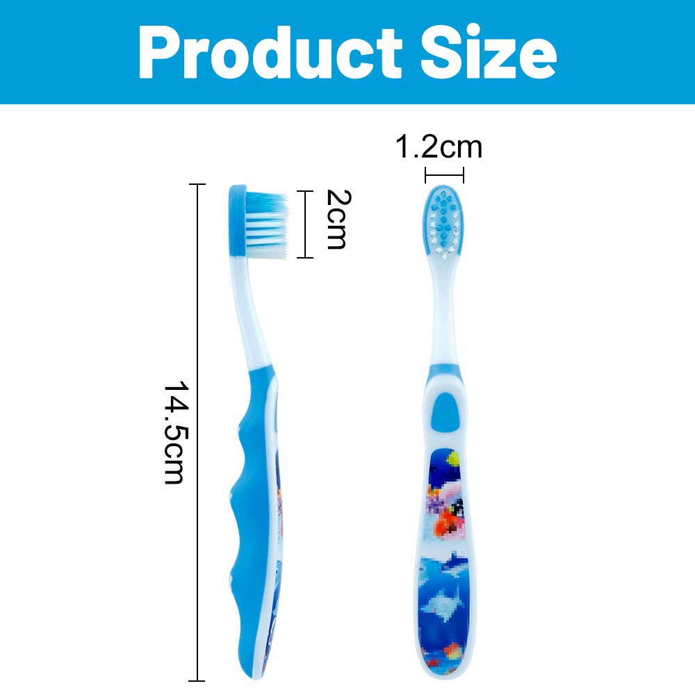 OEM Standard Material Cute Packing Child Care Deep Clean Soft Bristle Toothbrush