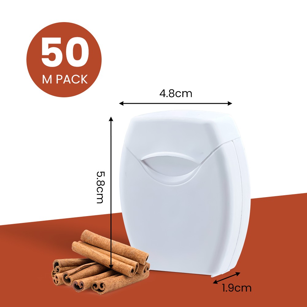 Premium Waxed Dental Floss Rolls Strong Nylon Floss for Sensitive Teeth