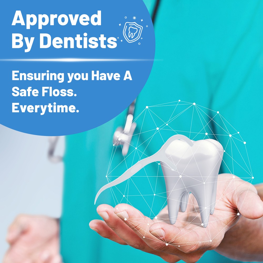 Refreshing Mint Dental Flossers Portable Teeth Cleaning Sticks for Fresh Breath Floss Picks