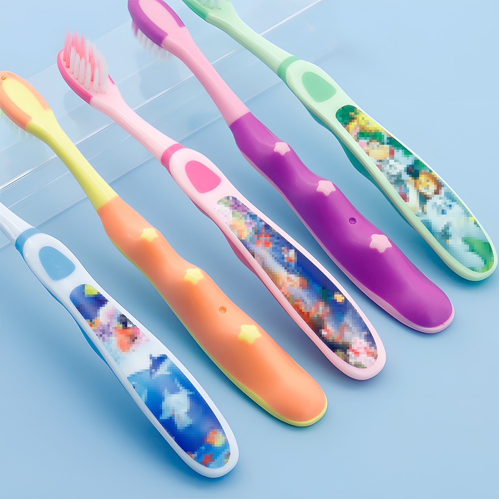 OEM Standard Material Cute Packing Child Care Deep Clean Soft Bristle Toothbrush
