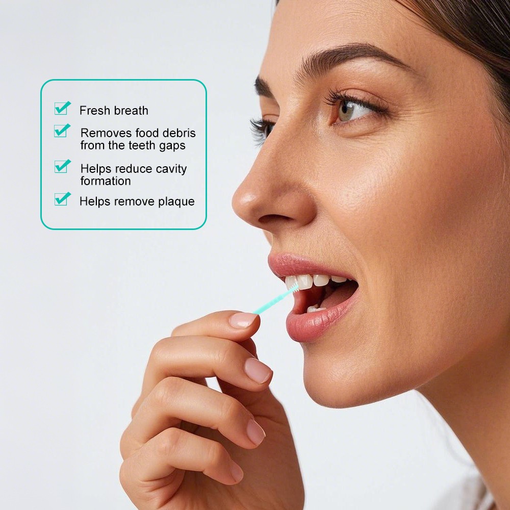 Brush Toothpick Plastic Poke Head Interdental Brush Cleaner Dental Pick Environmental Protection Toothpick