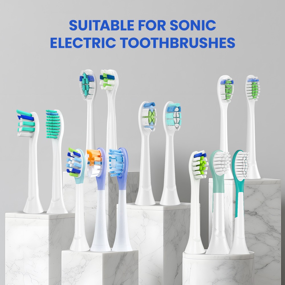 4X Sonic Replacement Toothbrush Brush Heads Fit for Phi Lips Sonicare Fits