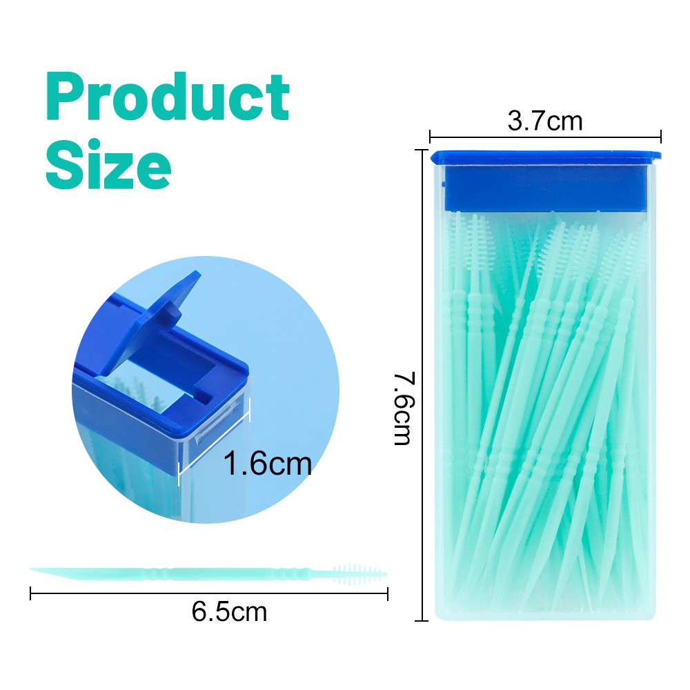 Brush Toothpick Plastic Poke Head Interdental Brush Cleaner Dental Pick Environmental Protection Toothpick