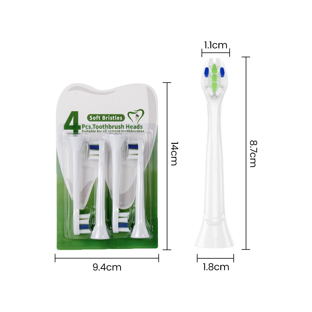 Powerful Cleaning Teeth Whitening Electric Toothbrush Refills Toothbrush Heads