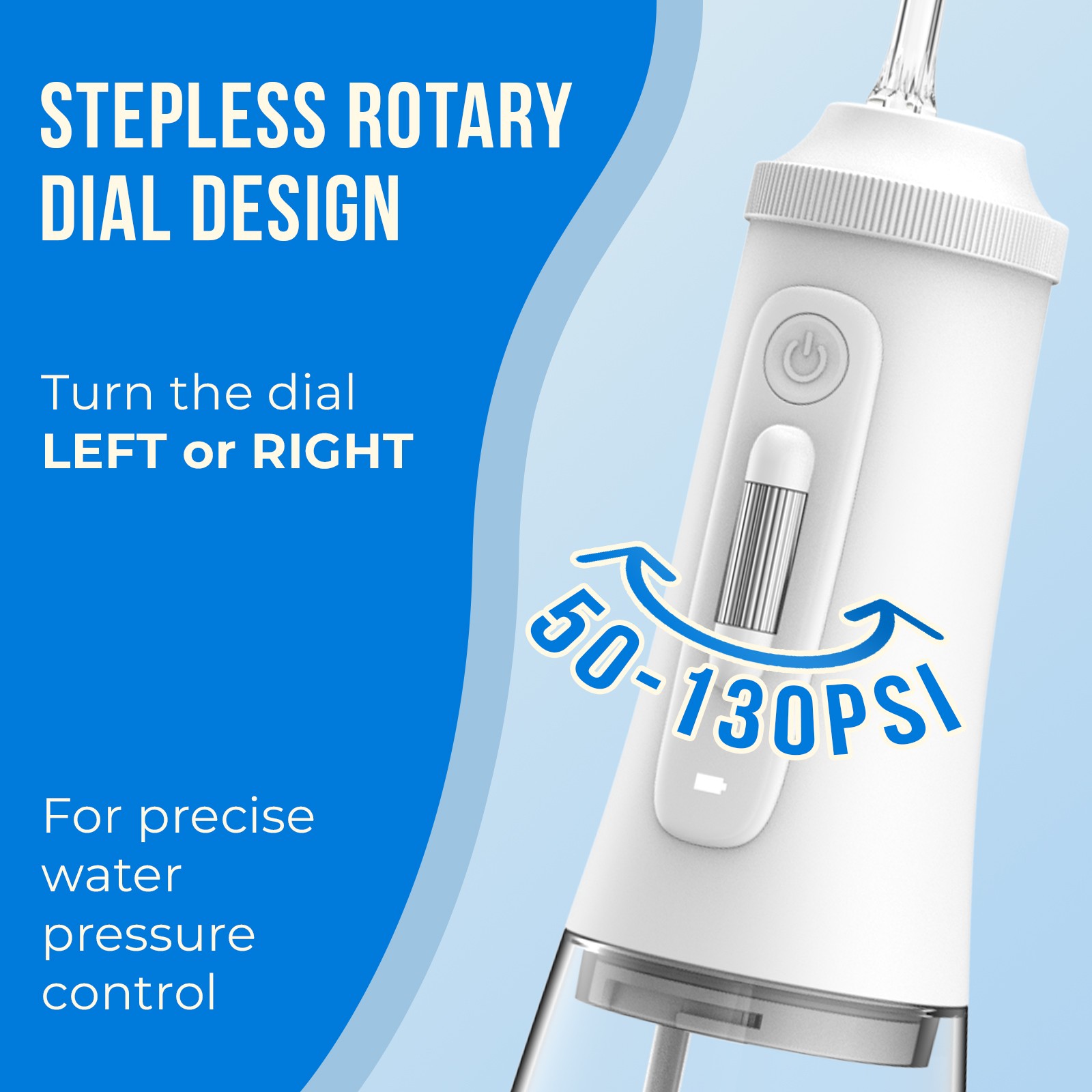 Portable Cordless Rechargeable Water Dental Flosser Waterproof Electric Oral Care Irrigator for Home and Travel