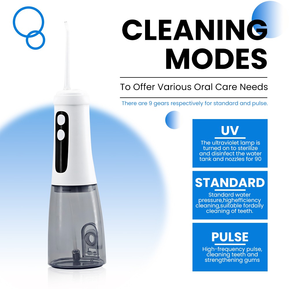 Fashionable Portable Rechargeable Water Flosser Detachable Smart Water Jet Flosser for Travel