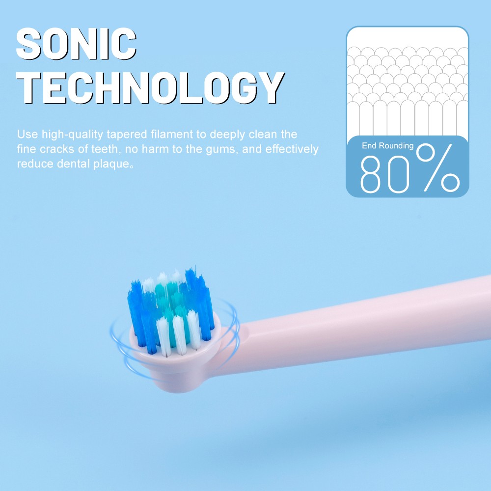 New Design Oscillating Round Head Rotating Electrical Tooth Brush Custom Friendly Rotary Electric Toothbrush
