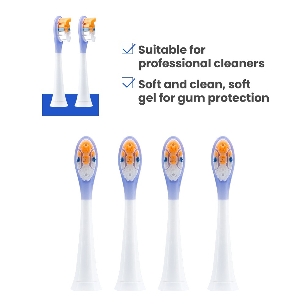 Toothbrush Original Premium Plaque Defence Standard Sonic Toothbrush Heads - 4 Pack in White