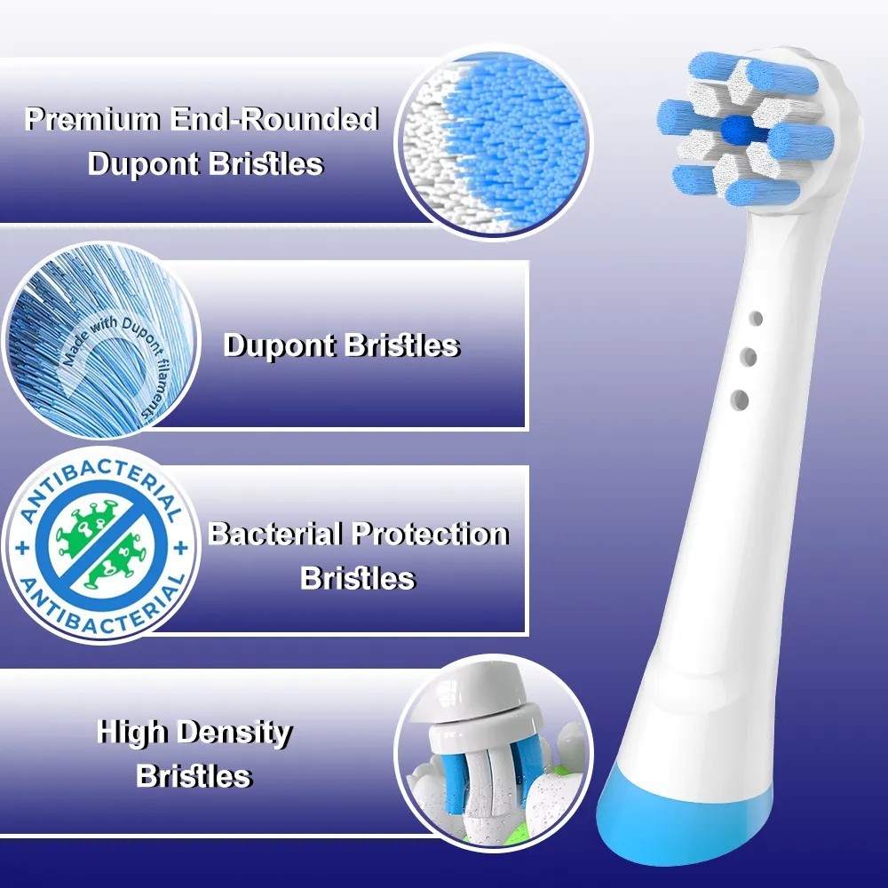 4 Pack Replacement Heads Compatible with Oral B Electric Toothbrush