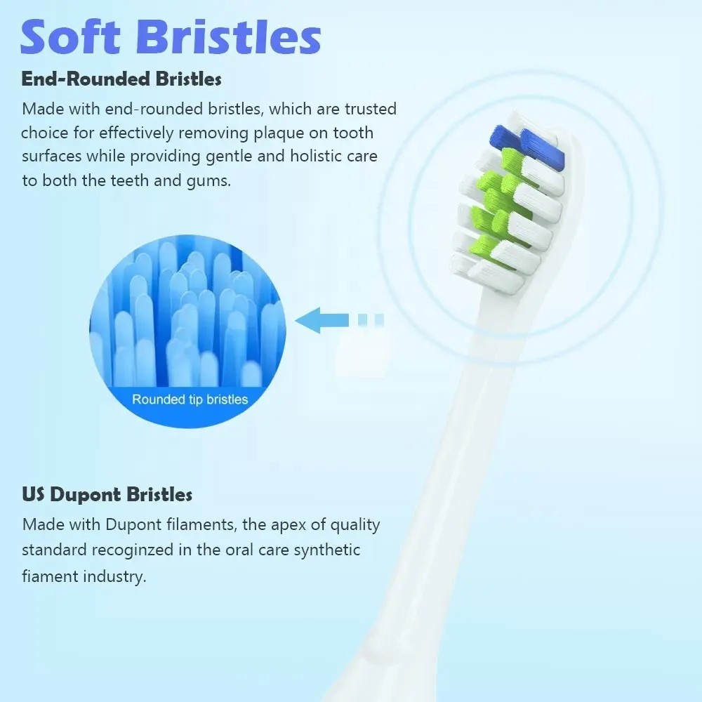 Replacement Toothbrush Heads Fit for Phil IPS Sonicare Toothbrush Heads