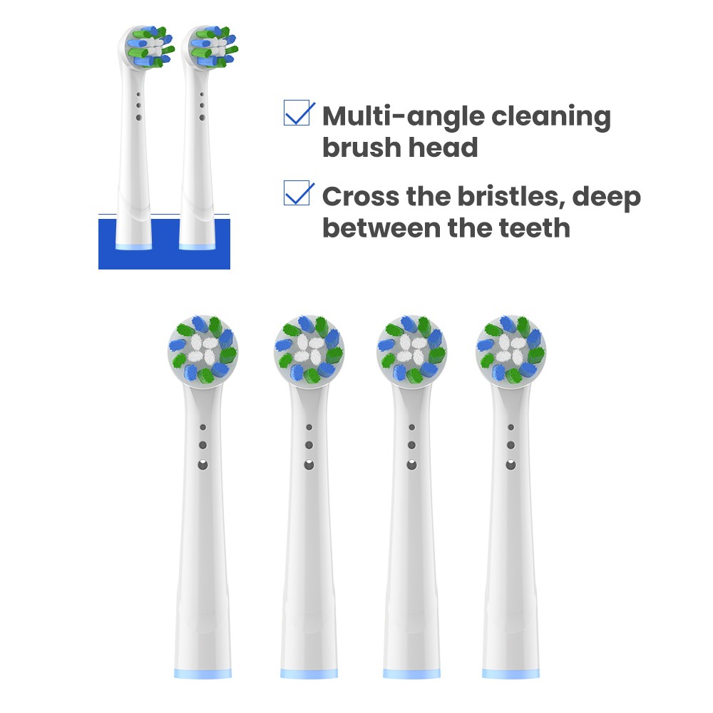 New Own Model Custom Electric Tooth Brush Replacement Heads Round-Shaped For Automatic Toothbrush