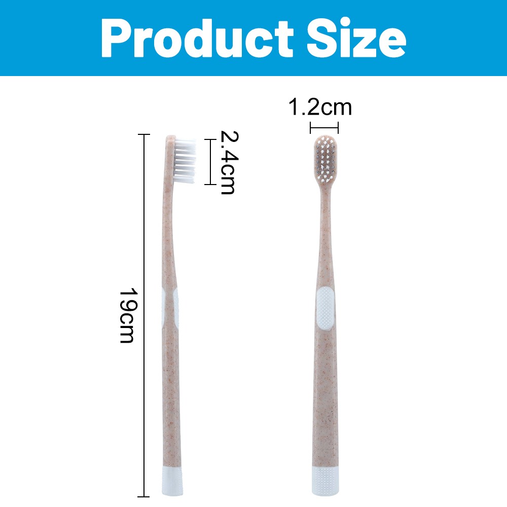 Non-Slip Adult Toothbrush Ultra Soft Nanowire Bristles Gum Care Manual Toothbrush