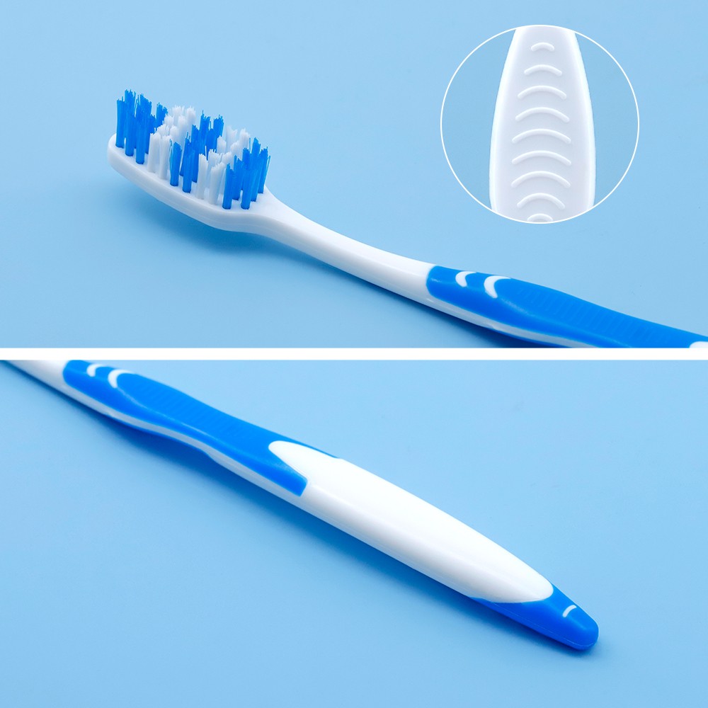 Adult Tongue Coated Cleaning Toothbrush with Double-Sided Non-Slip Handle Designed Manual Oral Care Set