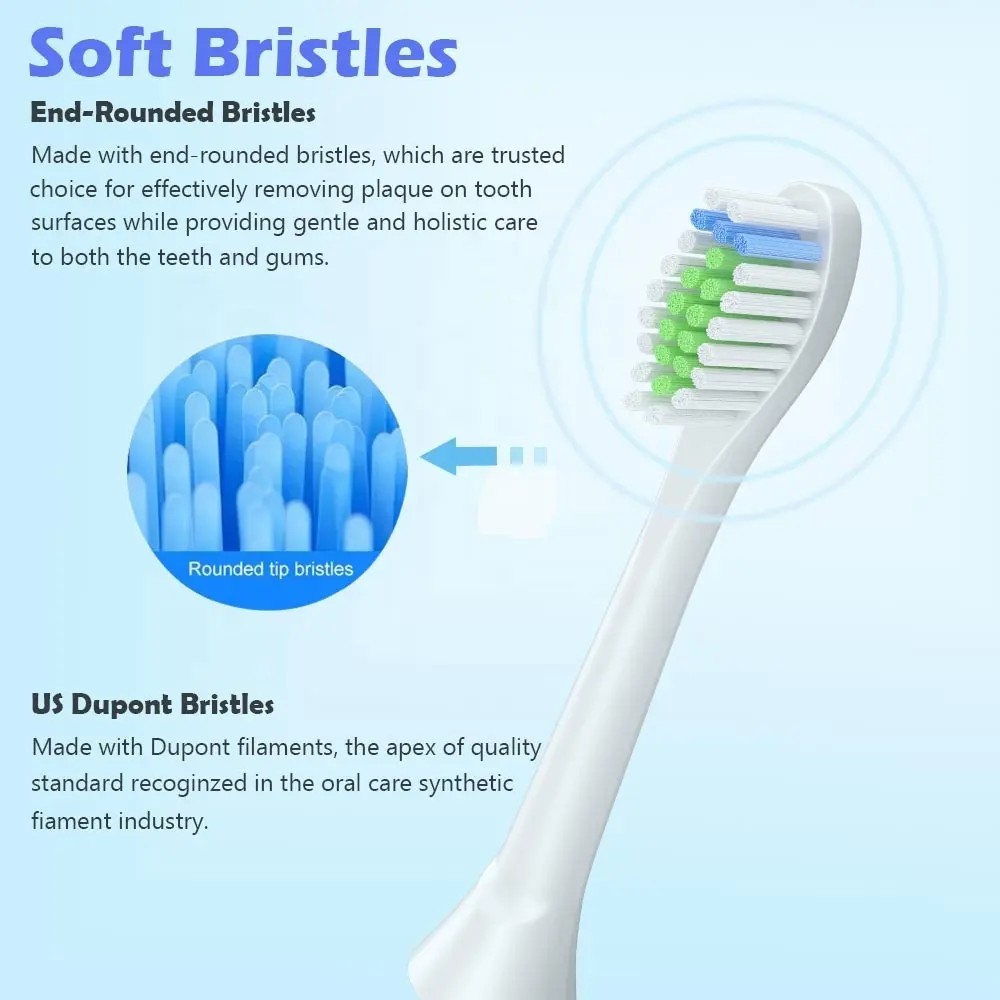 Fit Phi Lips Premium Plaque Control Toothbrush Head 4 Count