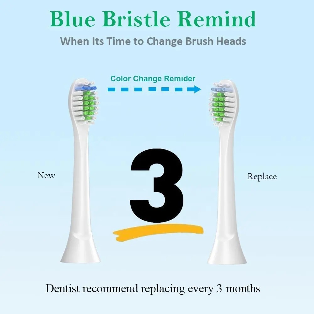 Fit Phi Lips Premium Plaque Control Toothbrush Head 4 Count