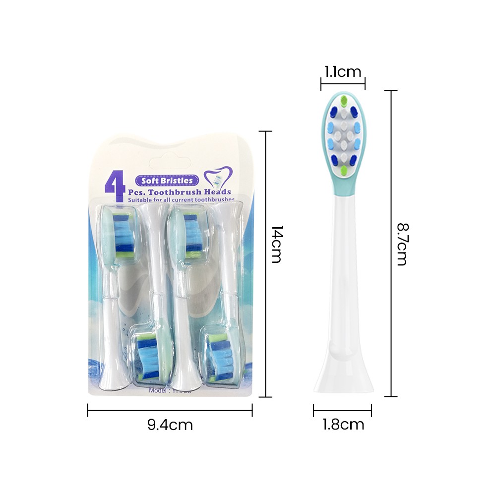 Smart Sonic Toothbrush Replacement Electric Toothbrush Head