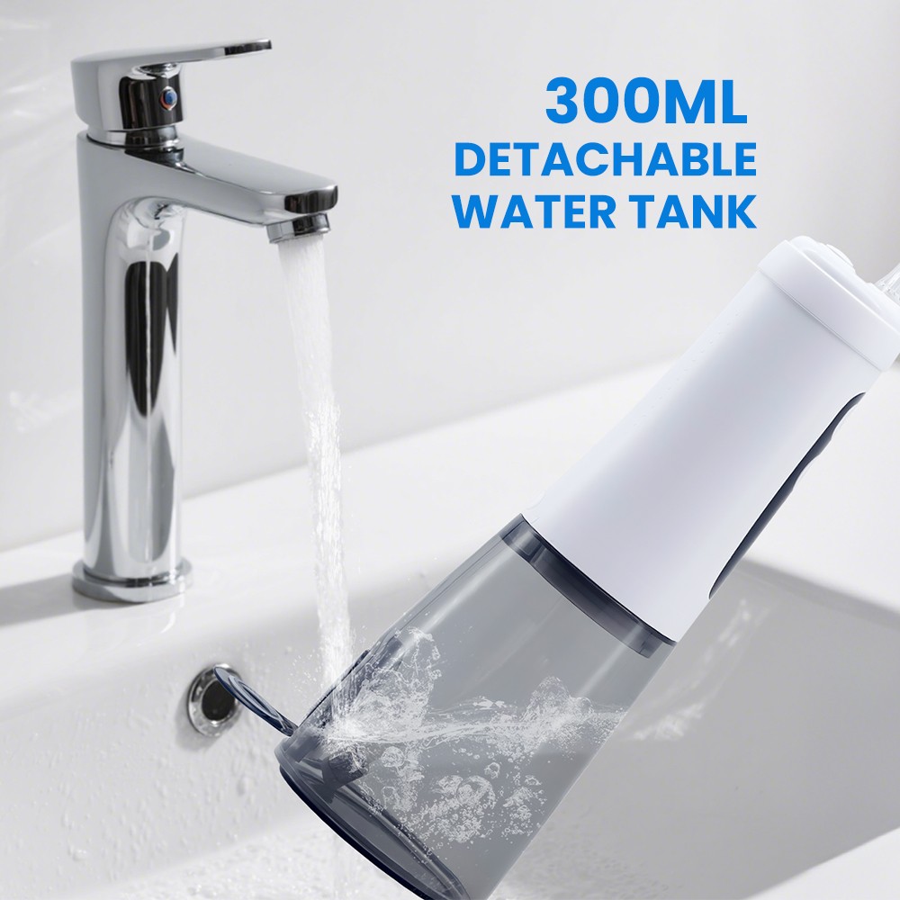 Fashionable Portable Rechargeable Water Flosser Detachable Smart Water Jet Flosser for Travel