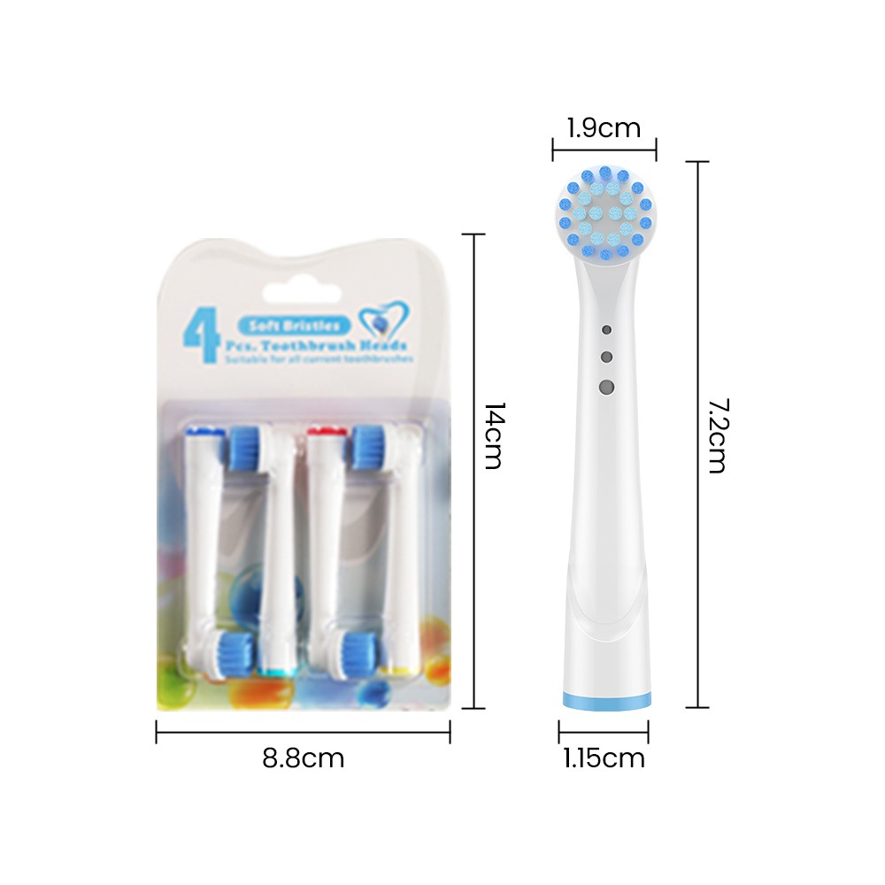 Fit Oral-B Ultrathin Toothbrush Heads Pack of 4