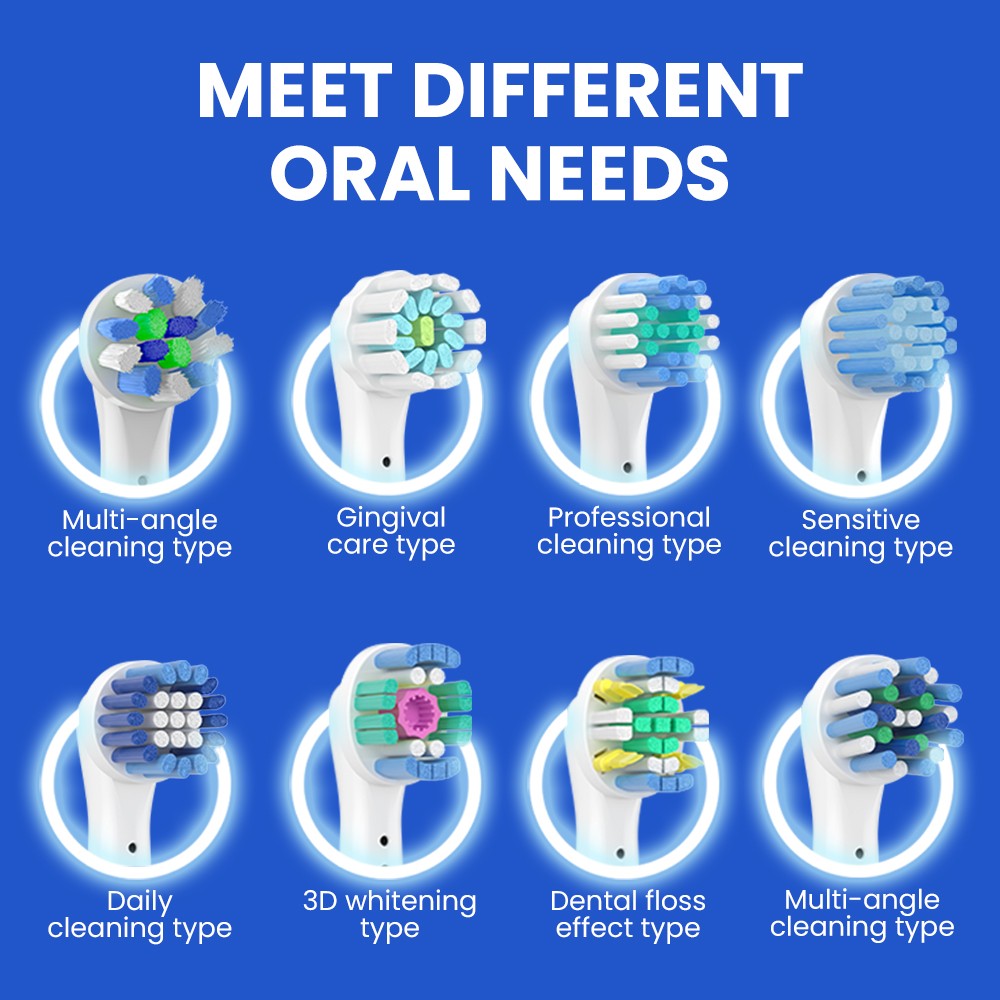Hot Selling Replacement Toothbrush Heads Compatible with Famous Brands