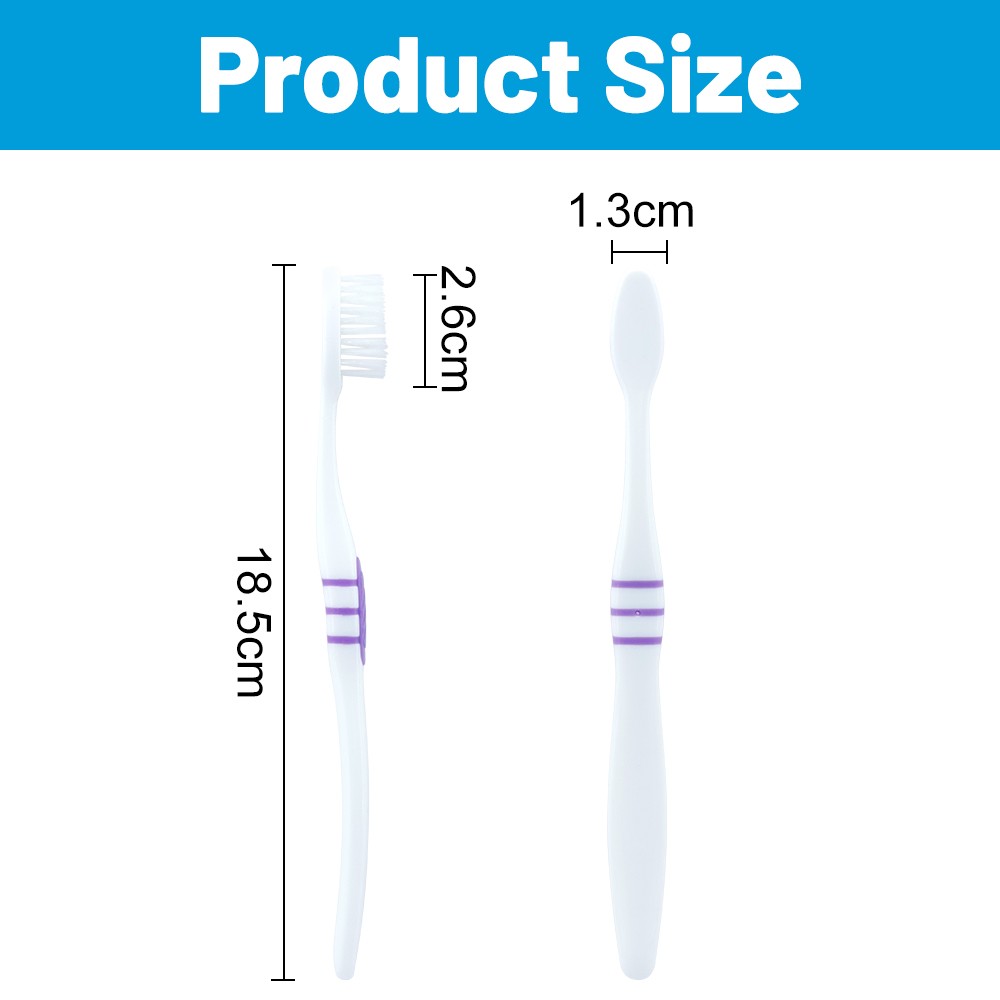 Ultra Thin Brush Head Adult Tooth Brush Gum Massage Care Set Deep Seam Cleaning Manual Toothbrush