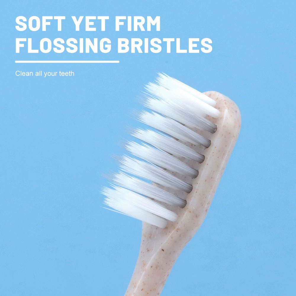 Non-Slip Adult Toothbrush Ultra Soft Nanowire Bristles Gum Care Manual Toothbrush