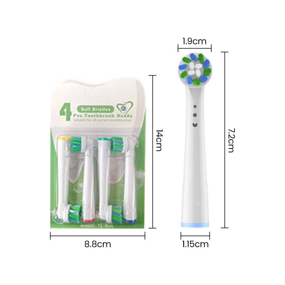 New Own Model Custom Electric Tooth Brush Replacement Heads Round-Shaped For Automatic Toothbrush