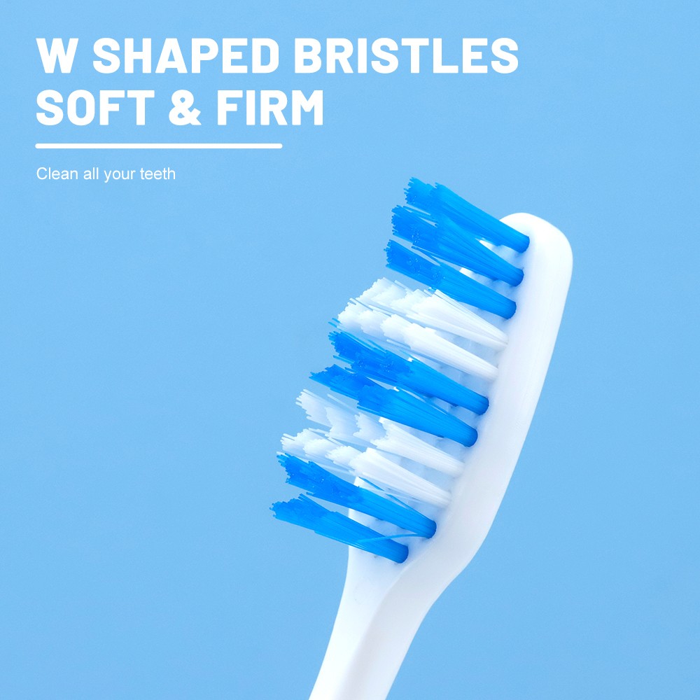 Adult Tongue Coated Cleaning Toothbrush with Double-Sided Non-Slip Handle Designed Manual Oral Care Set
