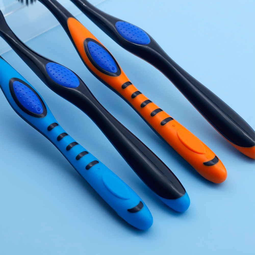 Extra Clean OEM Tooth Whitening Manual Adult Toothbrush with Tongue Cleaner