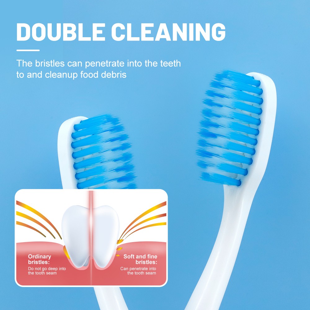 High Quality Cheap Adult Tooth Brush Set Economical Wholesale Medium Nylon Bristles Toothbrush for Home Use