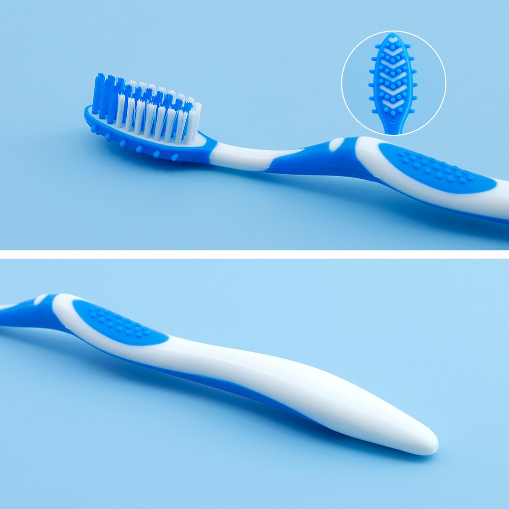 Wholesale Factory Adult Nylon Toothbrush with Soft Bristles & Plastic Handle