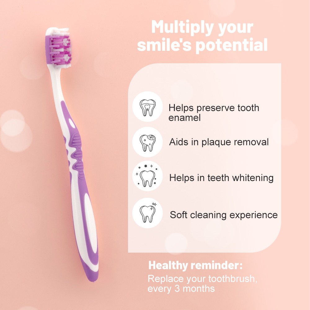 Professional Manufacturers Adult Soft Toothbrush Teeth Brush with Customized Logo