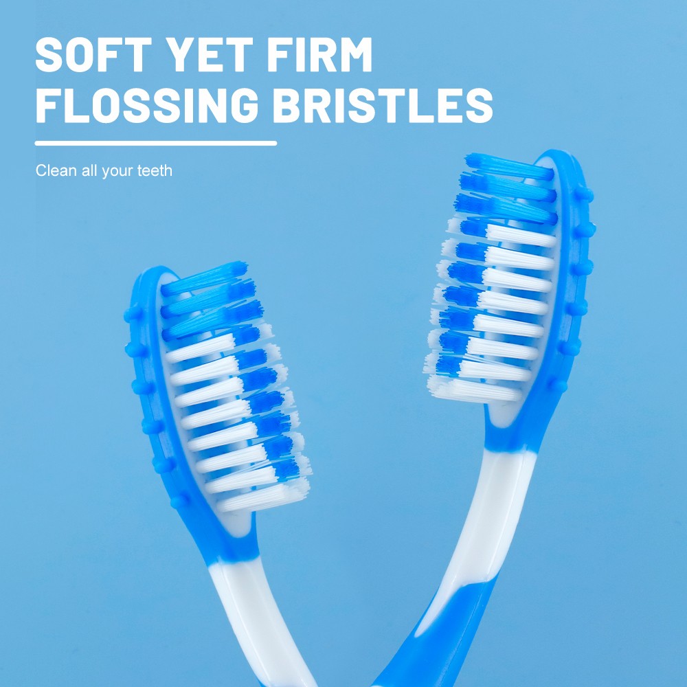 Wholesale Factory Adult Nylon Toothbrush with Soft Bristles & Plastic Handle