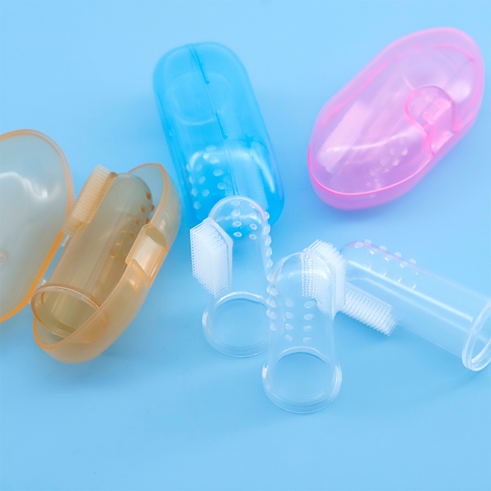 Soft Silicone Toddler Finger Baby Kids Toothbrush