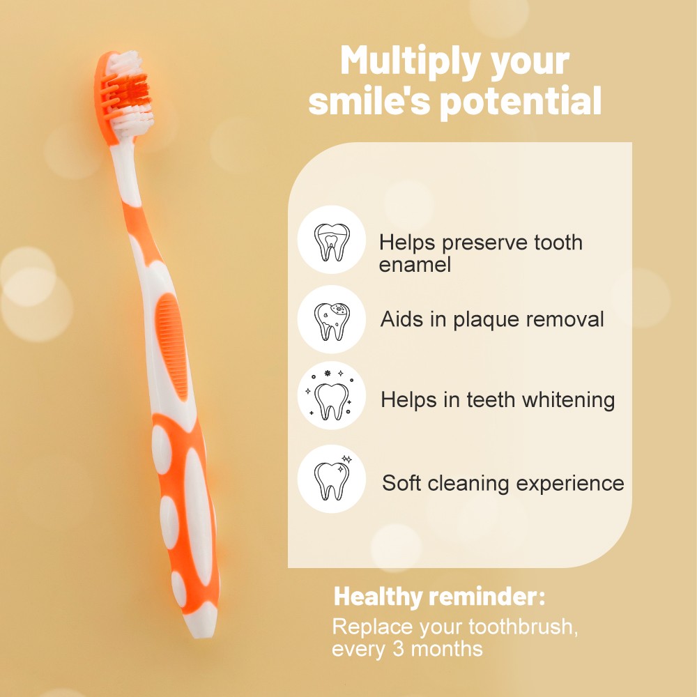 Wholesale Adult Teeth Brush Massage Bristles Soft Bristle Toothbrush Plastic Manual Adult Toothbrush