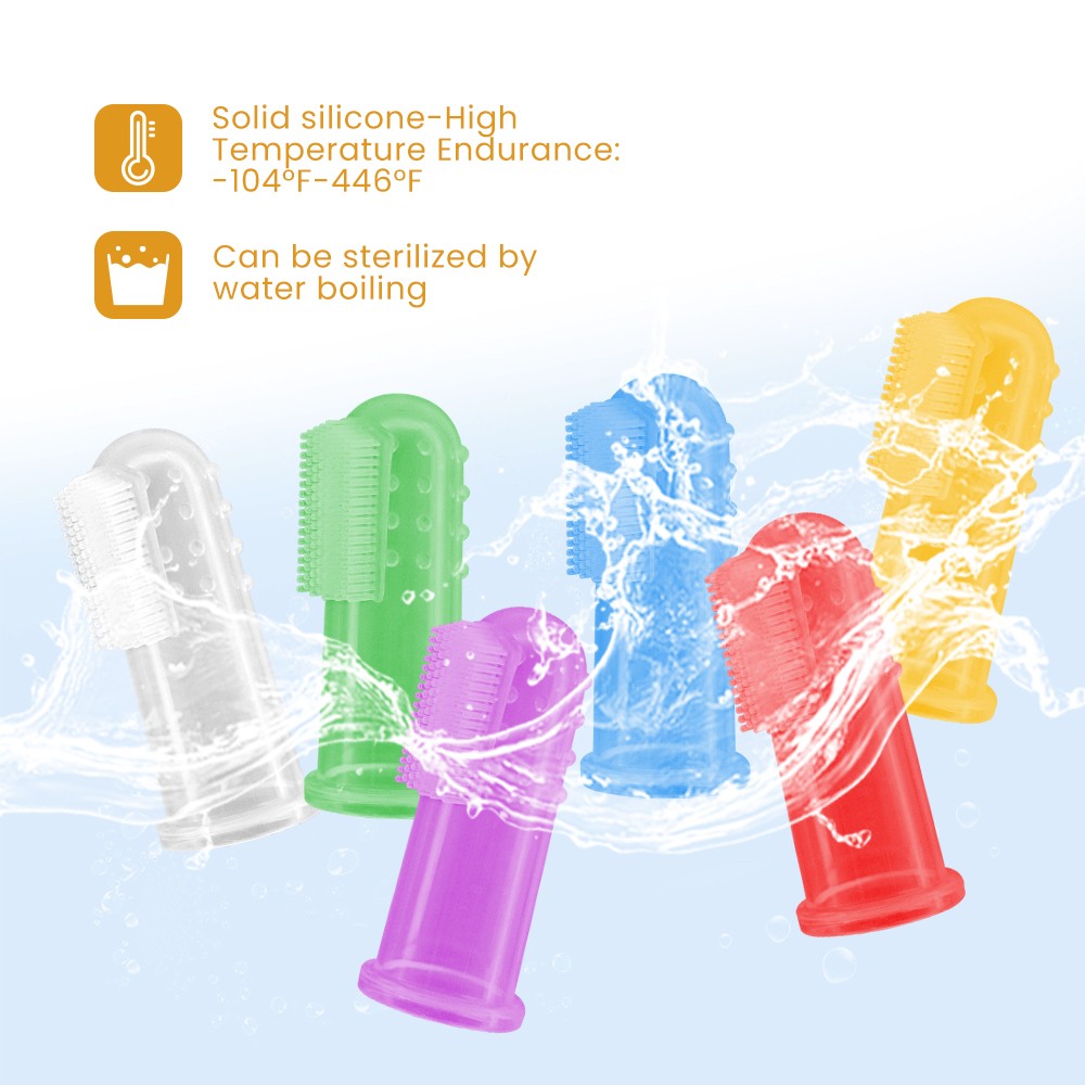 Soft Silicone Toddler Finger Baby Kids Toothbrush