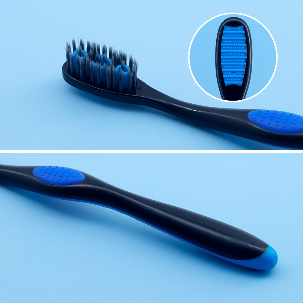 Extra Clean OEM Tooth Whitening Manual Adult Toothbrush with Tongue Cleaner