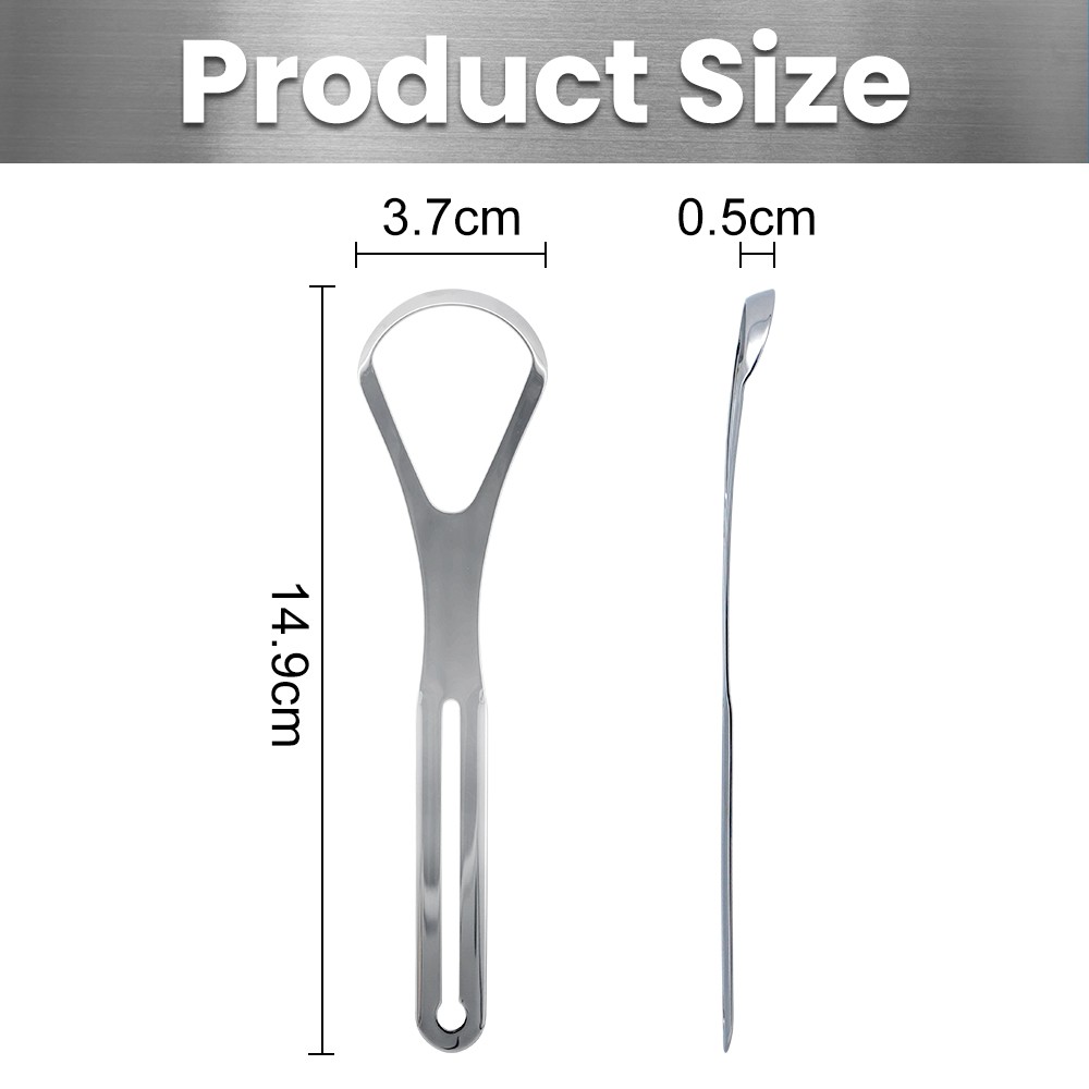 High Quality Stainless Steel Cleaning Brush Tongue Cleaner Scraper with Toothpaste Dispenser