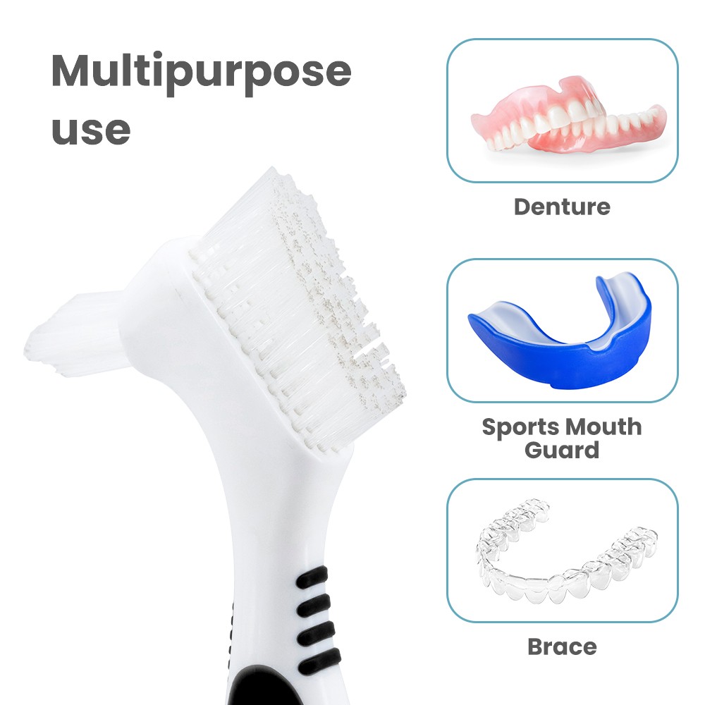 False Teeth Cleaning Brush Denture Brushes Wholesale Denture Toothbrush
