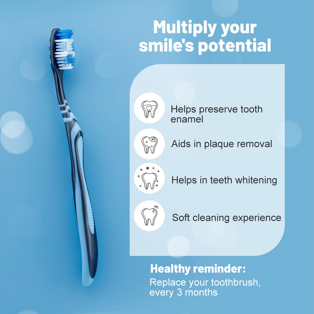 Factory Wholesale Hot Selling Cheap Oral Care Medium Bristles Adult Toothbrush