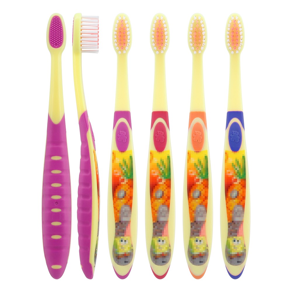 Manufacturer Customize Manual Kids Tooth Brush Soft Nylon Bristles Travel Baby Toothbrush
