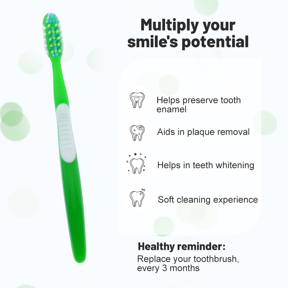 Wholesale Eco-Friendly Household Items Soft Bristle Adult Toothbrush