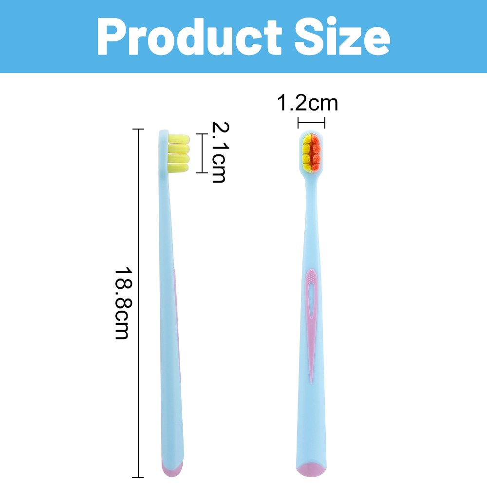 Ultra Soft Bristles Manual Adult Size Super PBT Bristle Oral Care Big Handle Adult Toothbrush with Blister Card
